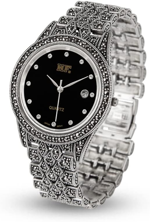 JadeAngel Joyería de lujo relojes de plata vintage pulsera reloj de pulsera