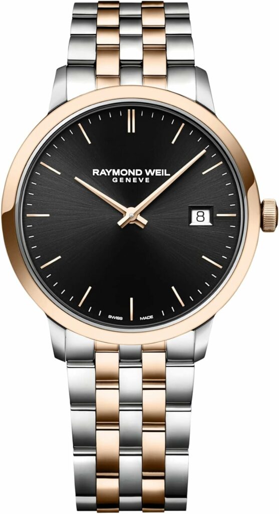 Raymond Weil Reloj Toccata, 5485 -SP5-20001, Redondo, Cuarzo para Hombre Negro Caja de 39 mm